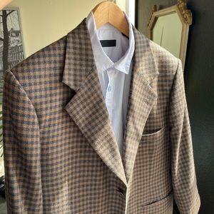 GIVENCHY Blazer black & brown checkered